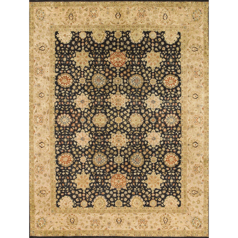 Wool Oriental Indoor Rug, Rectangle 6' x 9'