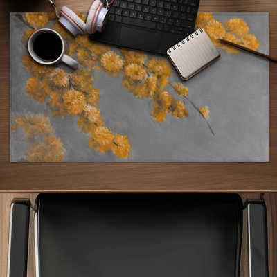 Golden wattle plant - 14.00"x24.25" Desk mat