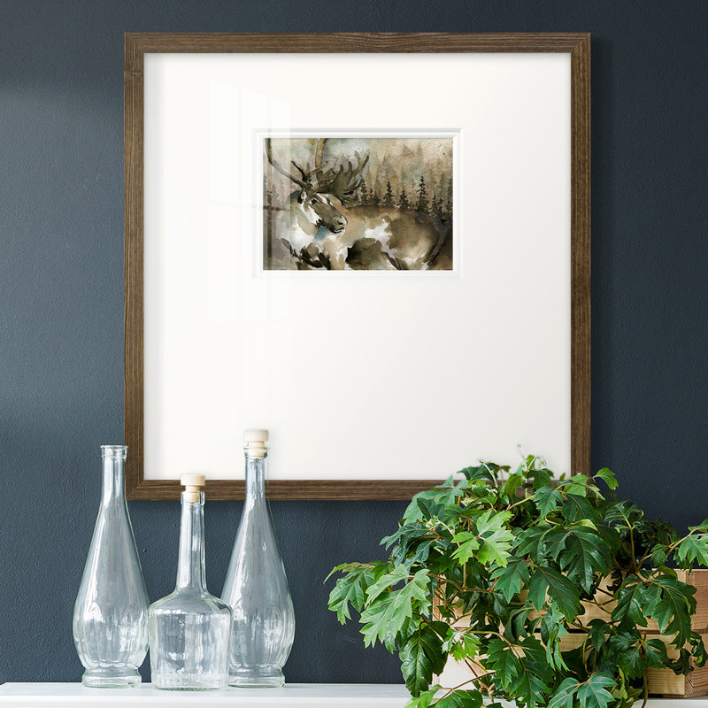 Lodge Twilight Iiimpemium, reproduction encadrée, H 17 po x l 17 po, Brown Framed Paper