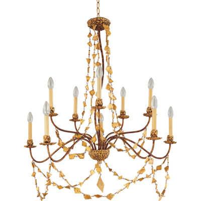 Mosaic 10-Light Candle-Style Chandelier