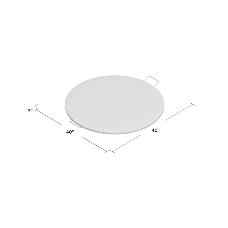 Matthew Round Steel Camping Cookware, 1" H x 40" W x 40" D