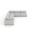 Canapé modulaire rembourré avec coussins 6 pièces Modern Minimalist