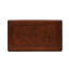 Table basse rectangulaire 1 pièce, style traditionnel élégant, en bois massif couleur tabac riche, pattes, détails et touches dorées, 122 cm L x 70 cm P x 52 cm H, ornements raffinés.