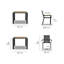 Lynna 40" Square Dining Set
