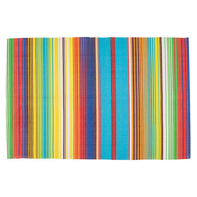 Arinze Striped Cinco de Mayo Doormat