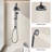Shower Head With Handheld Shower System With 8" Rainfall Shower Head, Dual Shower Combo