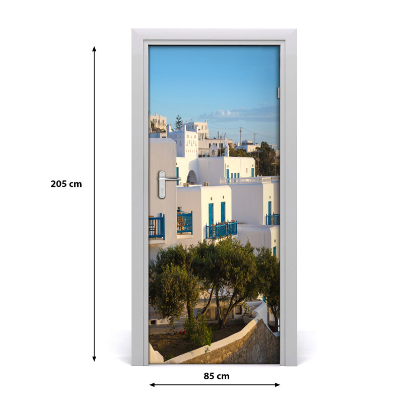 In Mykonos, Greece Door Decal
