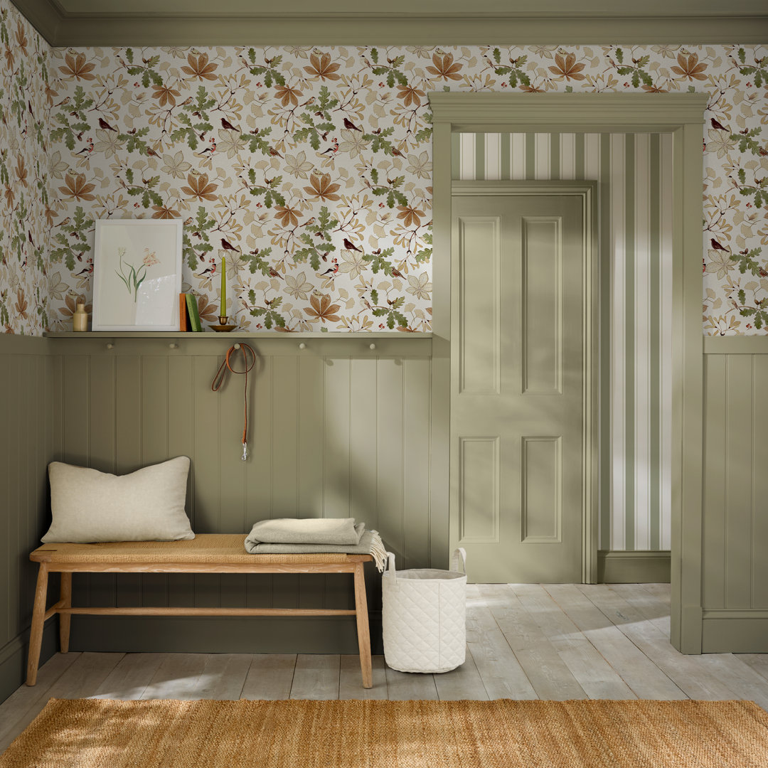 Sophie Allport Orchard Birds Off White Wallpaper