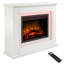 Mathilde Castleton Fires & Fireplaces 100cm W White Electric Fireplace with 6824.3 BTU