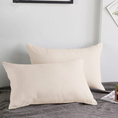 Set of 2 Super Soft Microfiber Pillow Covers - Breathable, Easy Care, Ultra Soft Microfiber Fabric