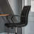 Mid-Back Designer Upholstered Swivel Executive Office Chair with Armrests-1860959590-1860959591