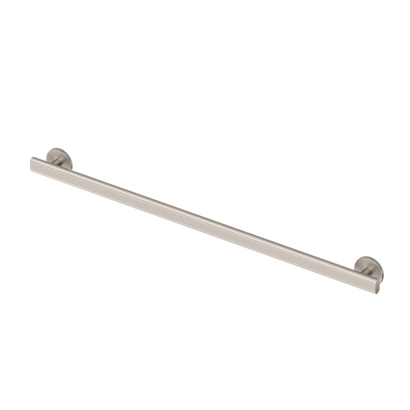 Barre d'appui Nouveau, Nickel satiné, H 2,38 po x l 22 po x P 1,25 po