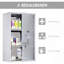 Armoire à pharmacie murale, armoire murale verrouillable avec 3 tablettes à niveaux, cadre en acier inoxydable et porte en verre, verrouillable avec 2 clés