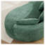 Très grand canapé modulaire Boucle avec méridienne gauche, canapé vert moderne Mid-Century pour le salon