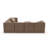 Praia 124" Ultraleather Outdoor L Sectional With Ottoman