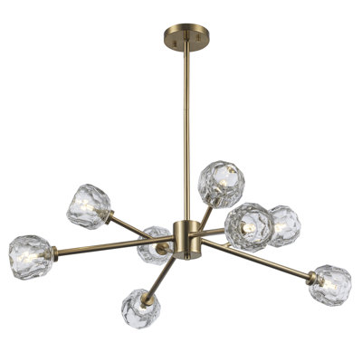 Lustre sphérique Spoutnik à 8 lumières Quaseem