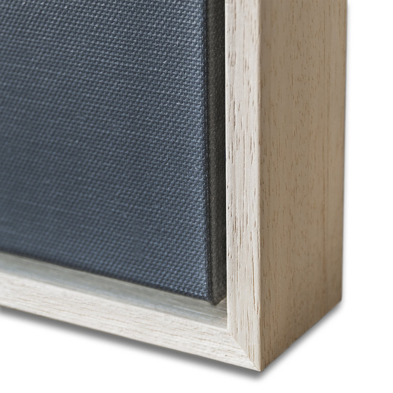 Geometric 2 by Chalie MacRae - Single Picture Frame Print on Canvas, 76cm H x 76cm W x 4cm D, Timber