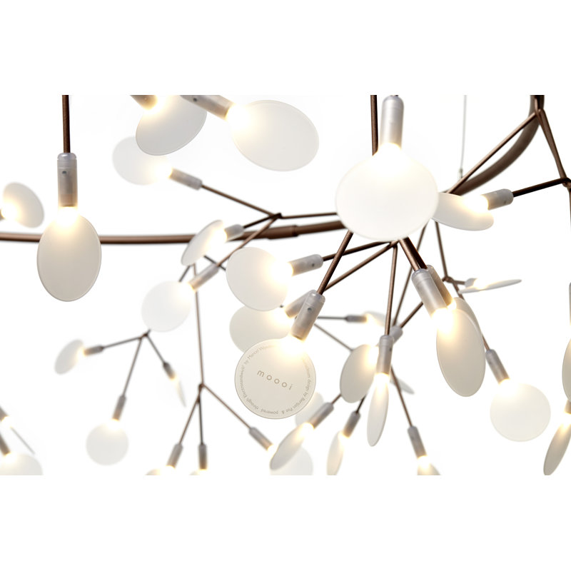 Heracleum III The Big O LED Chandelier, Copper, 82.6 inches, 4 meters