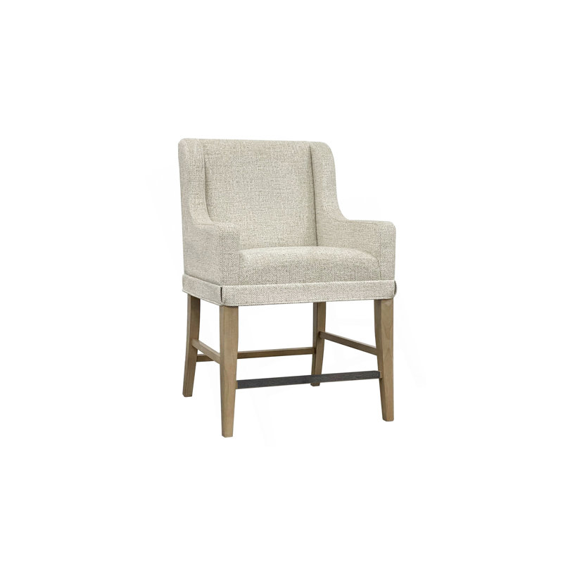 Tabouret de comptoir rembourré - Cajou (ensemble de 2), Havane clair