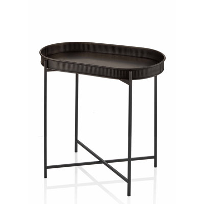 Bostic Tray Top Cross Legs End Table