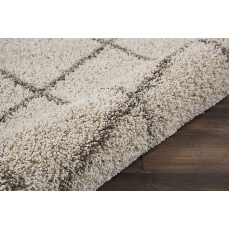 Yaresly Geometric Indoor Rug, Round 4'