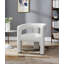 Chaise d'appoint beige Boucle