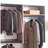 Devi Oak Wall Mounted Wood Closet System-1155360156