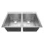 Évier de cuisine encastré 33 po x 22 po en acier inoxydable de calibre 18 Sinber-100658010