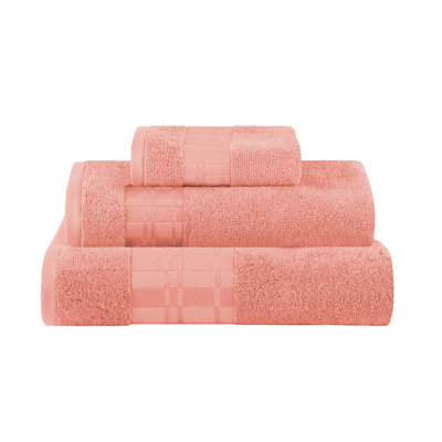 Davis 3-Piece Geometric Cotton Towel Set