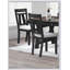 Ensemble de chaises d'appoint 2 pièces de style chalet avec sièges rembourrés, conception transitionnelle pour le confort et l'élégance dans les salles à manger