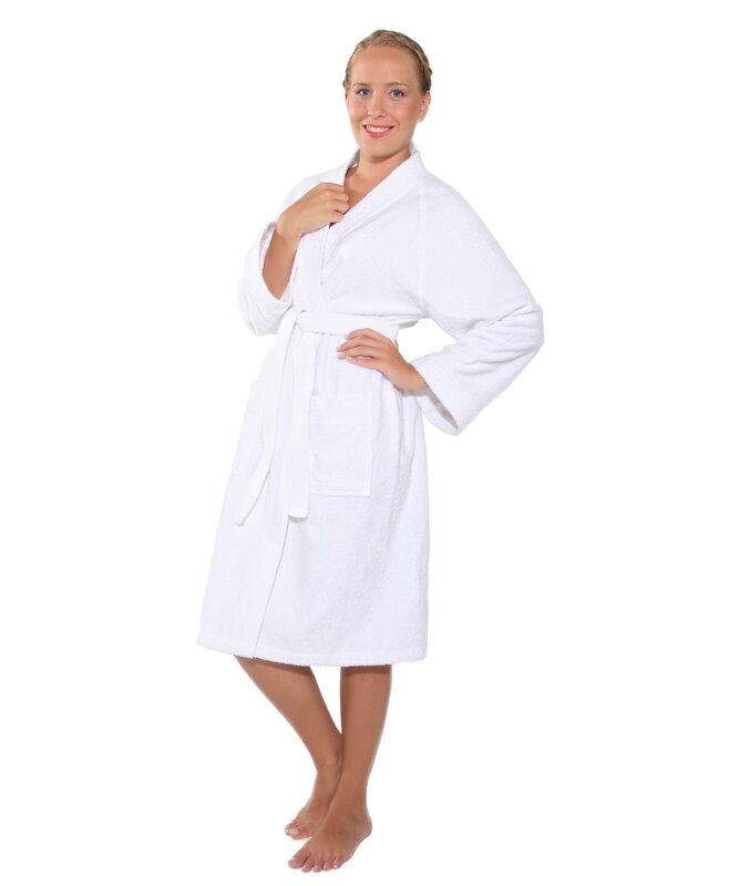 Winston Porter Rabun Cotton Terry Cloth Above Knee Bathrobe & Reviews ...