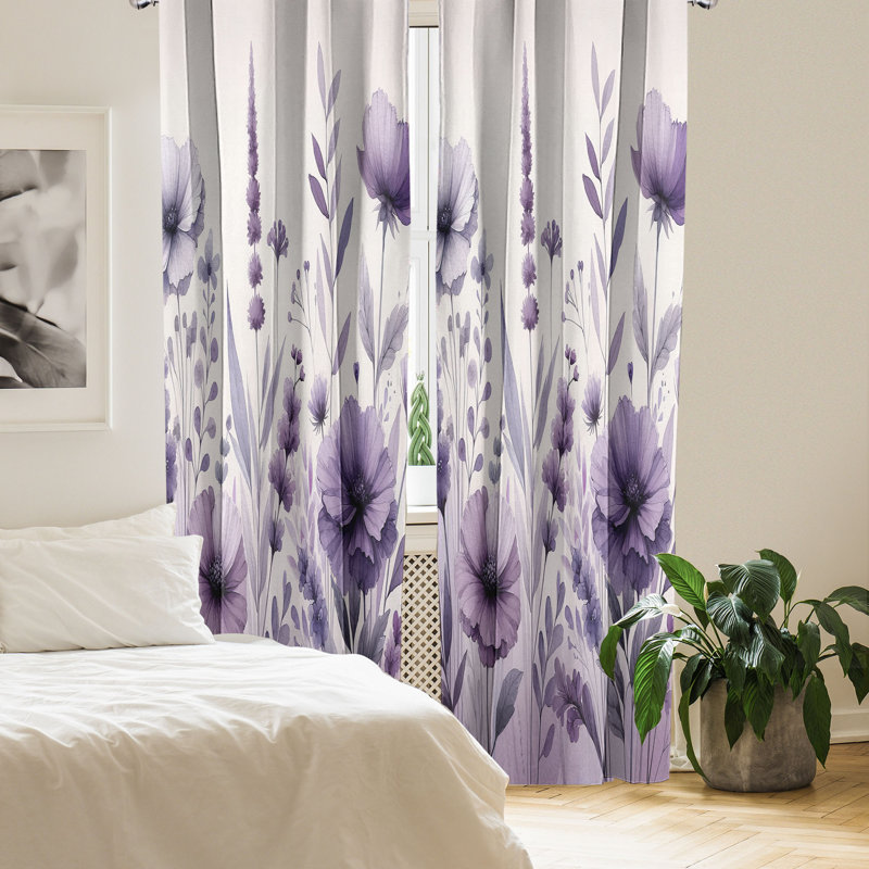 Semi Sheer Curtain Pair, 56" W x 63" L