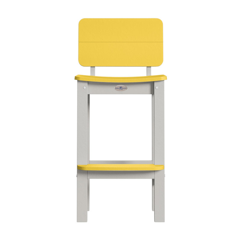 Tabouret Shoreline, Gris anse / jaune rayon de soleil