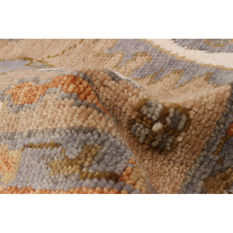 Tapis brun en laine noué à la main 8 pi 10 po x 12 pi 0 po Jules Serapi