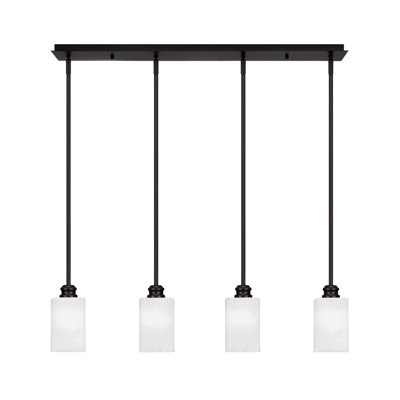 Luminaire suspendu linéaire 4 lumières Edge
