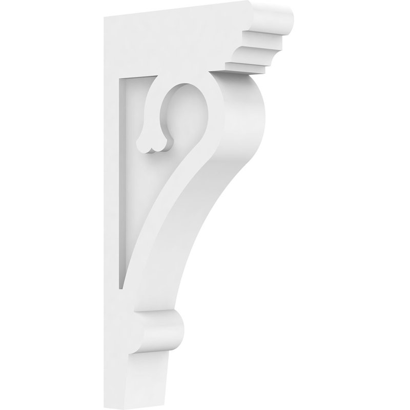 Corbeau standard en PVC de qualité architecturale Mayflower de l 1 1/2 po x P 5 po x H 10 po, H 10 po x l 1,5 po x p 5 po
