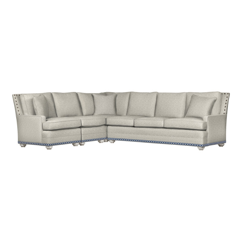 American Bungalow 4-Piece Riverside L-Sectional, Yes, Casa Blanca, Tuck Metal