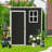 5x3 Resin Outdoor Storage Shed Black Pentroof(Random shipment of new and old items)