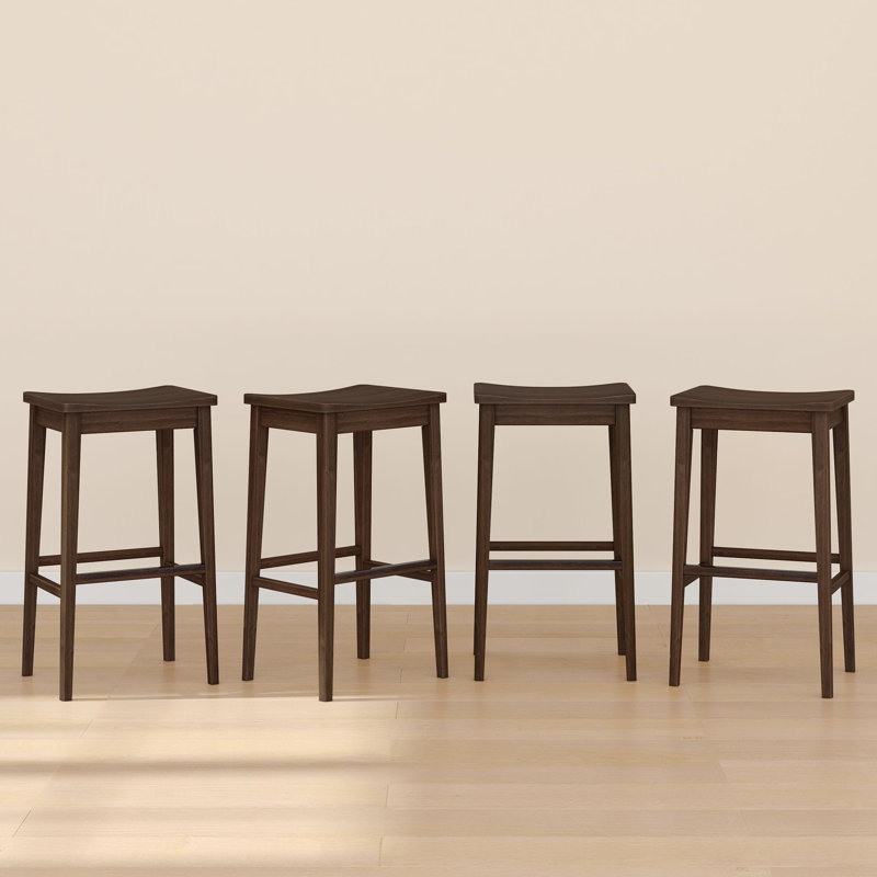 Tabouret de bar Smythe, 4, Brun