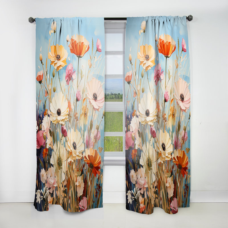 Rideau obscurcissant Kiheem - Meadow - 1 panneau, L 52 po x L 108 po