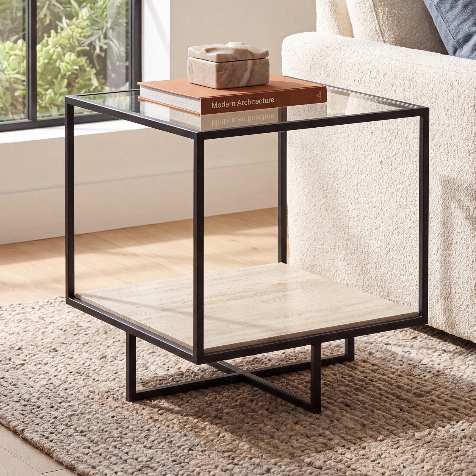 Harlow Glass End Table