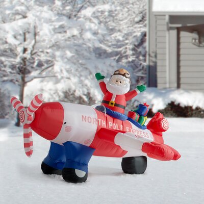 8.5 Foot Long Lighted Christmas Inflatable Santa Claus and Penguin on Sleigh Pulled by 2 Reindeer Indoor / Outdoor Holiday Blow Up Yard Garden Decorat -  Hashtag Home, 3D4BD3C62F3F4283B05C9125A476045C