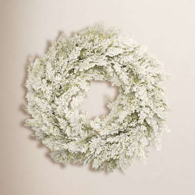 24" Frosted Pine Wreath