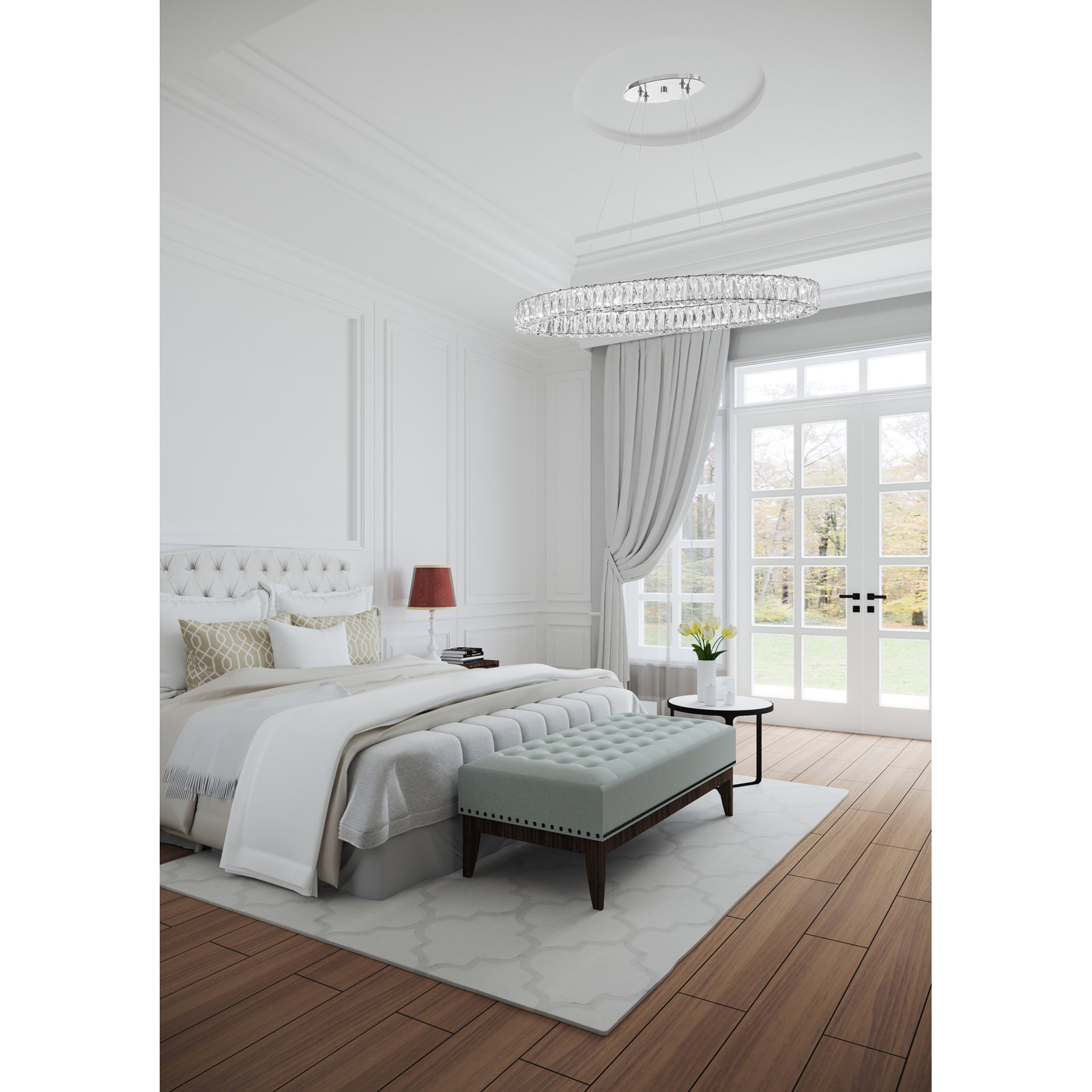 Adela Single - Light Dimmable Linear Chandelier