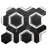 Pelta Orb 13" x 11" Hexagon Marble Mosaic Wall and Floor Tile-113665247