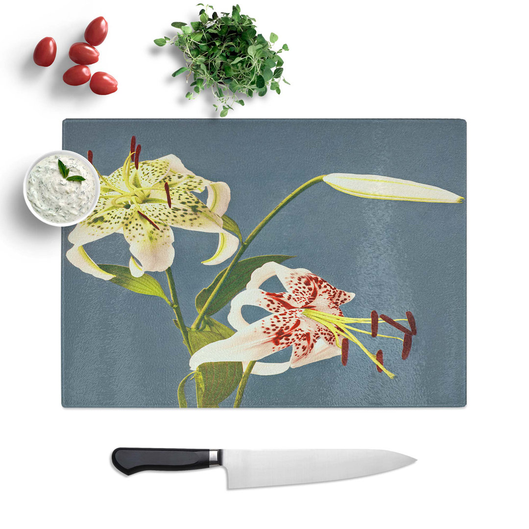 Glass Lilies by Kazumasa Ogawa Chopping Board
