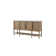 Acton Round Expandable Table W/ 4 Uph Chairs And Cement Top Server