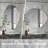 Oval Mirror Bathroom Vanity Mirror Metal Framed Wall-Mounted Mirrors for Bathroom-64922029-64922033