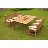 Normandie Outdoor 7 - Piece Teak Dining Set