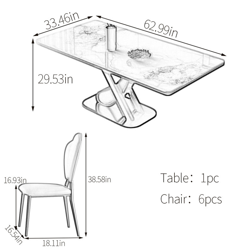 Lintz, H 29,53 po x L 62,99 po x l 33,46 po, Blanc